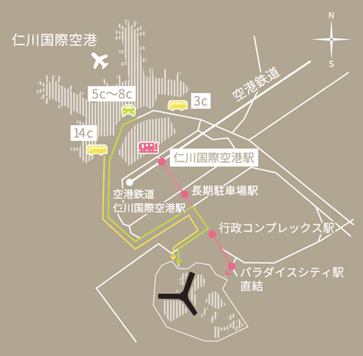 パラダイスシティの地図